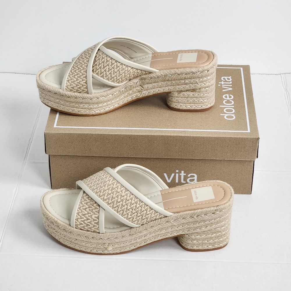 Dolce Vita Cream and Tan Sandals
